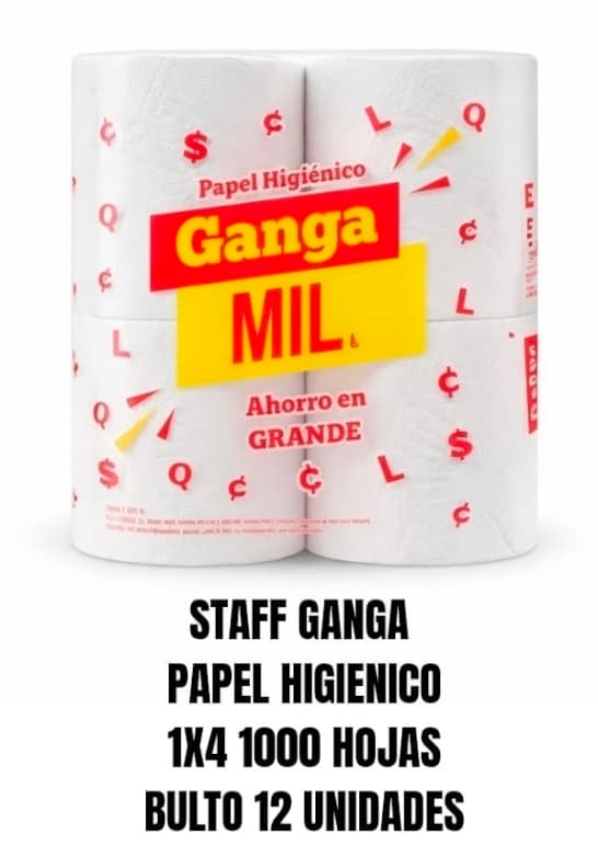 Papel higiénico Staff Ganga Mil