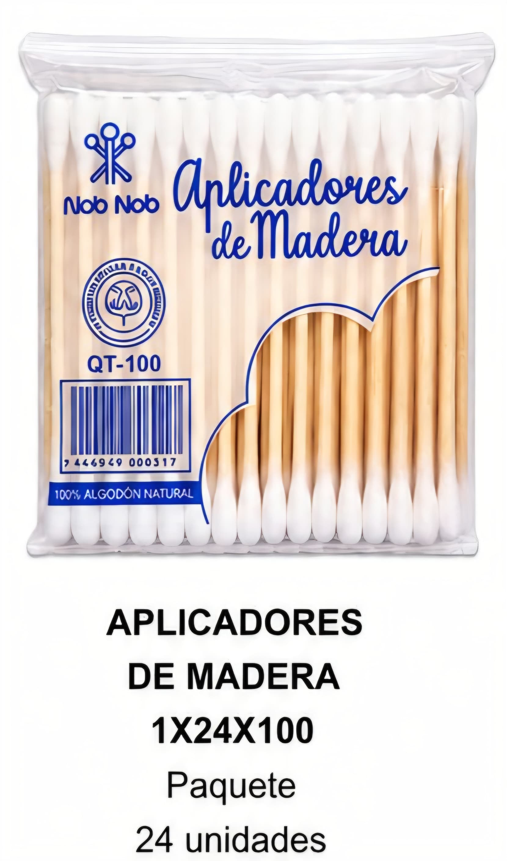 Aplicadores de madera Nob Nob QT-100